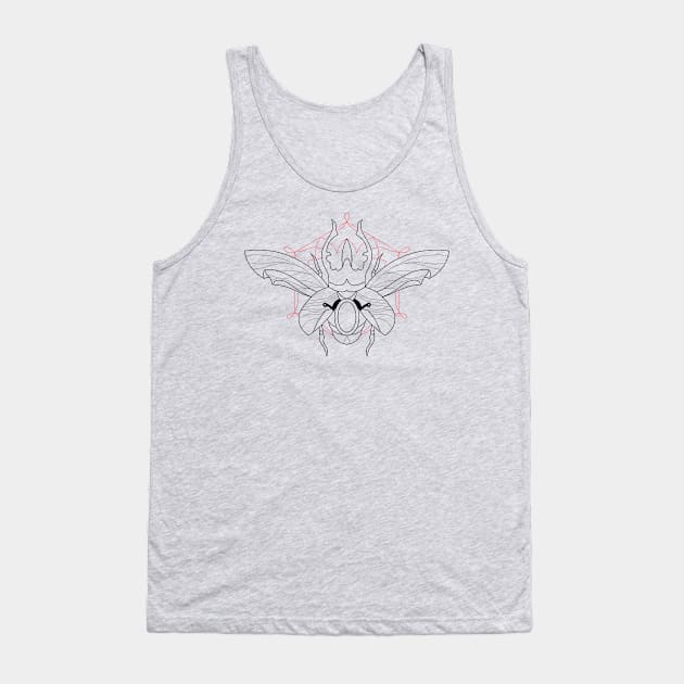 Scarab - tattoo design Tank Top by Lukish